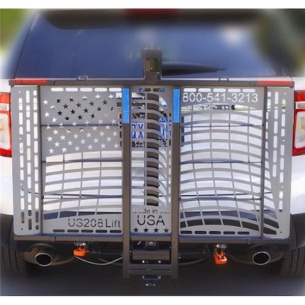 Wheelchair Carriers Wheelchair Carrier US208cl3 Patriotic Electric Lift with Class III Hitch Adapter; 2 in. US208cl3 - main